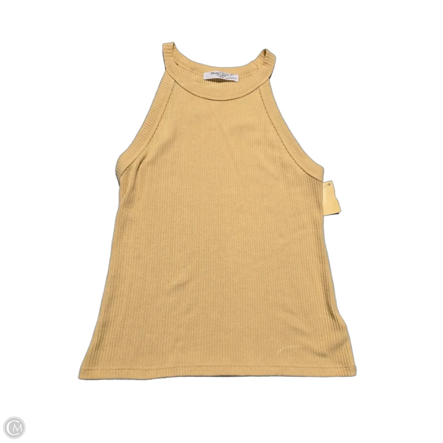 Tank Top By Project Social Tee In Yellow, Size: M