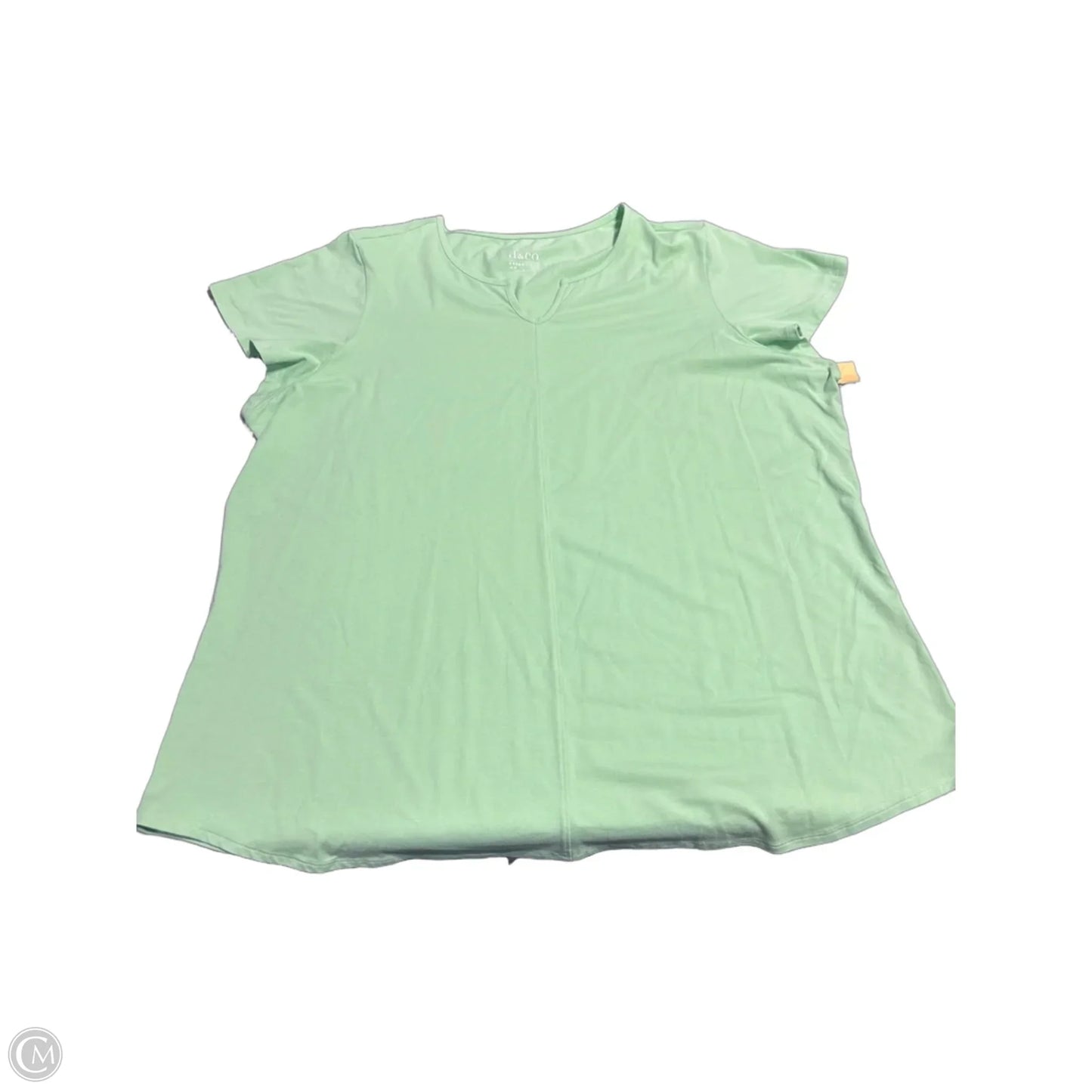 Top Short Sleeve By D&co. In Green, Size: 3x