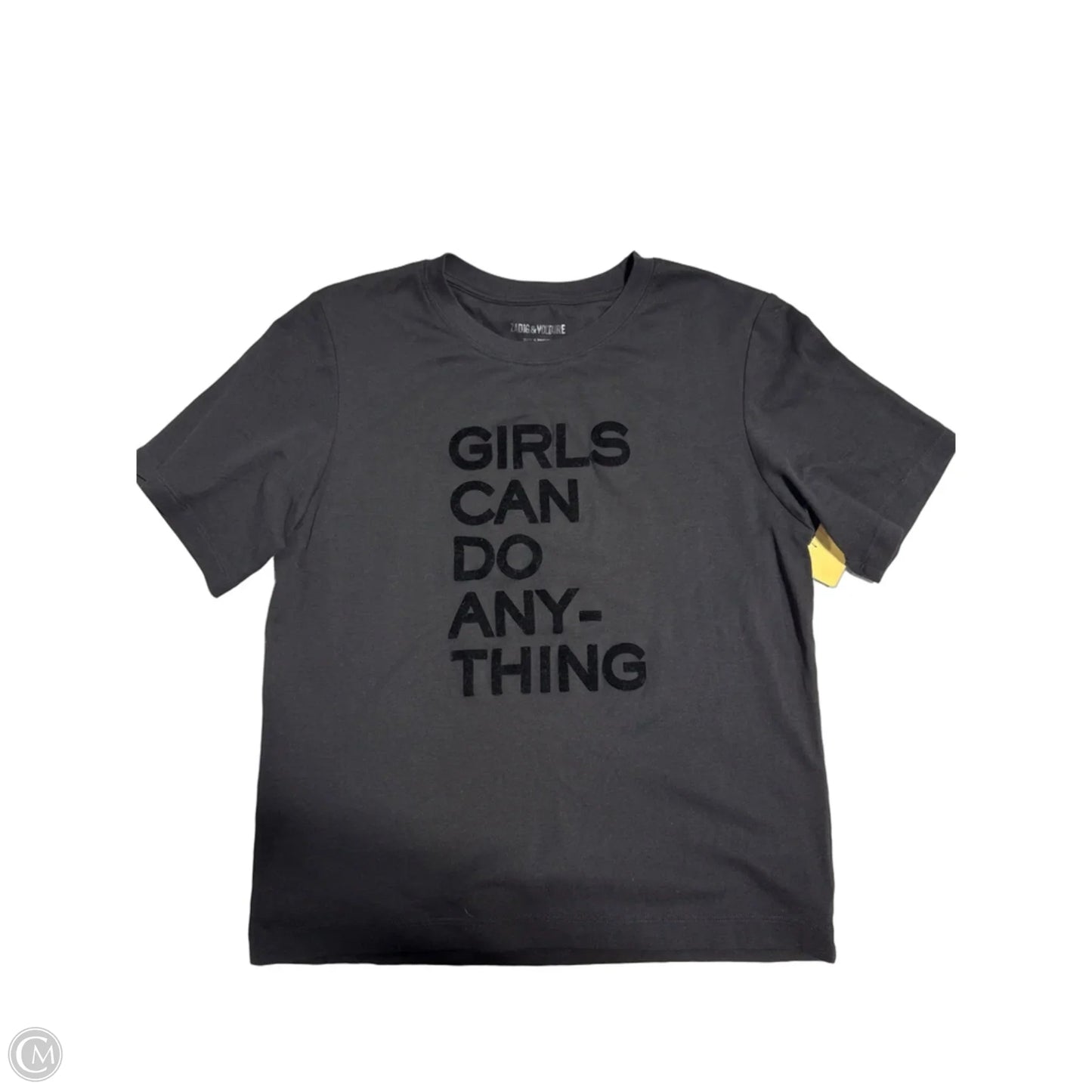 Top Short Sleeve By Zadig And Voltaire In Black, Size: S