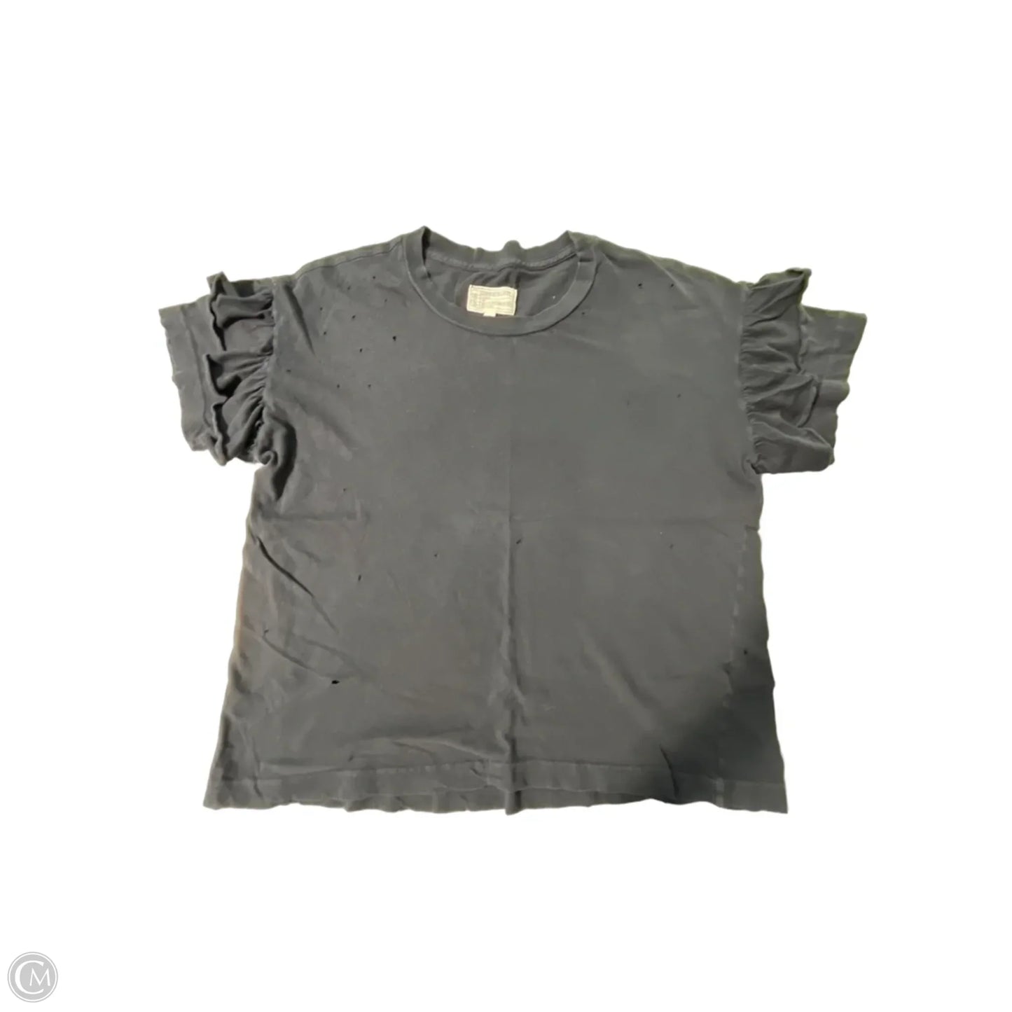 Top Short Sleeve By Curruit In Grey, Size: Xs