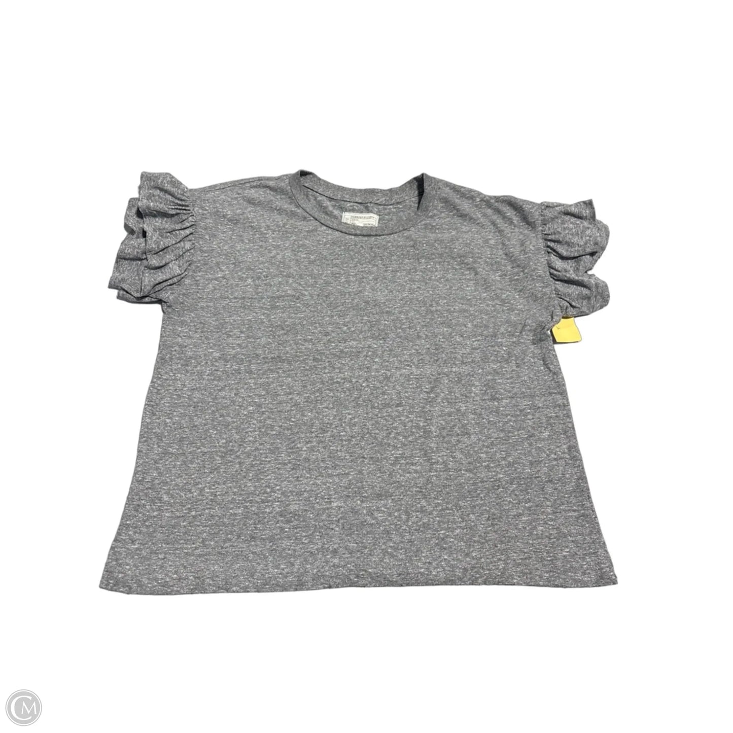 Top Short Sleeve By Current/elliott In Grey, Size: Xs