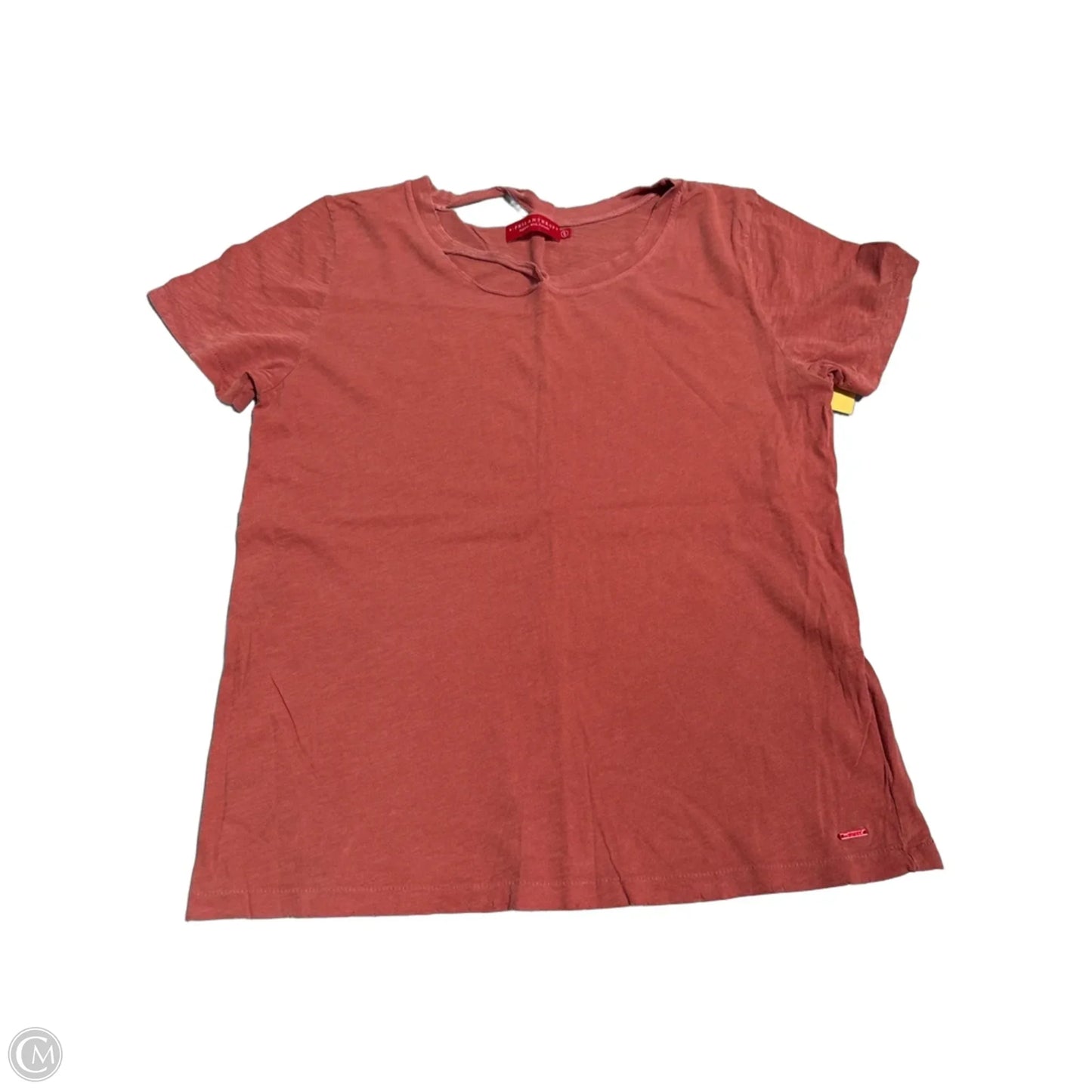 Top Short Sleeve By Cmc In Orange, Size: S