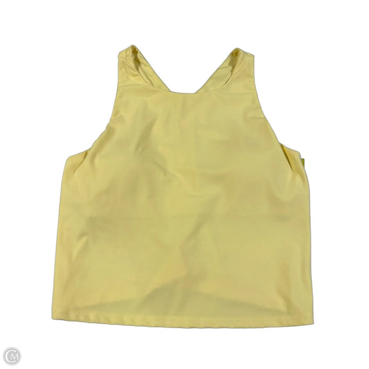 Athletic Tank Top By Jockey In Yellow, Size: L