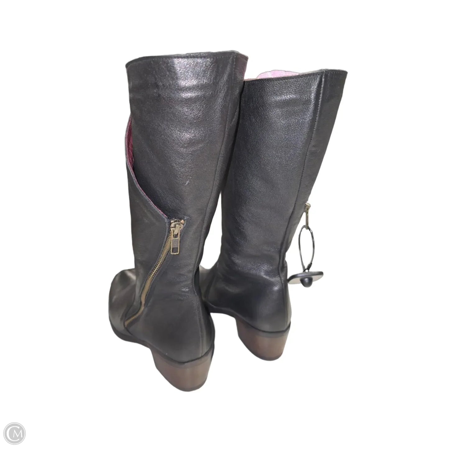 Boots Mid-calf Heels By Bueno In Black, Size: 9.5