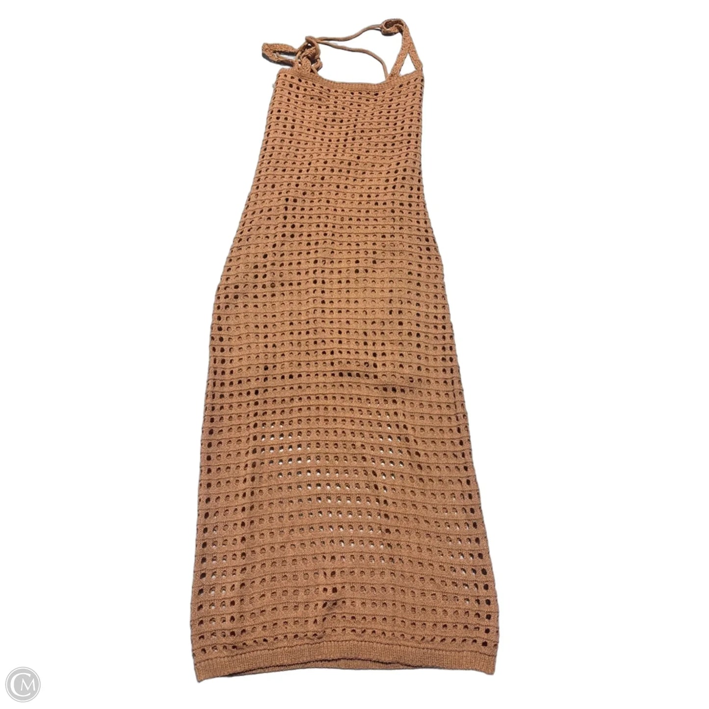 Dress Casual Midi By Cmc In Tan, Size: L