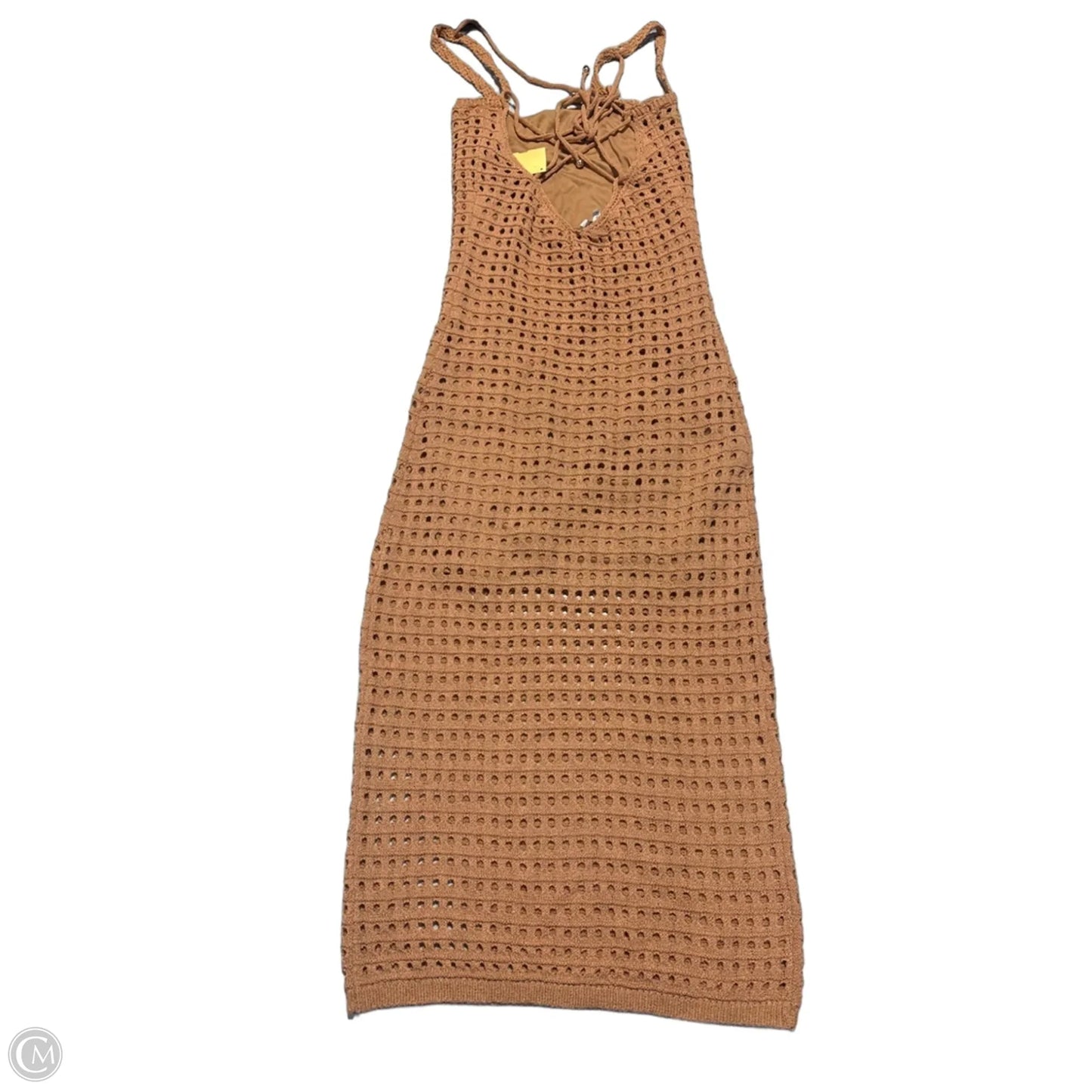 Dress Casual Midi By Cmc In Tan, Size: L