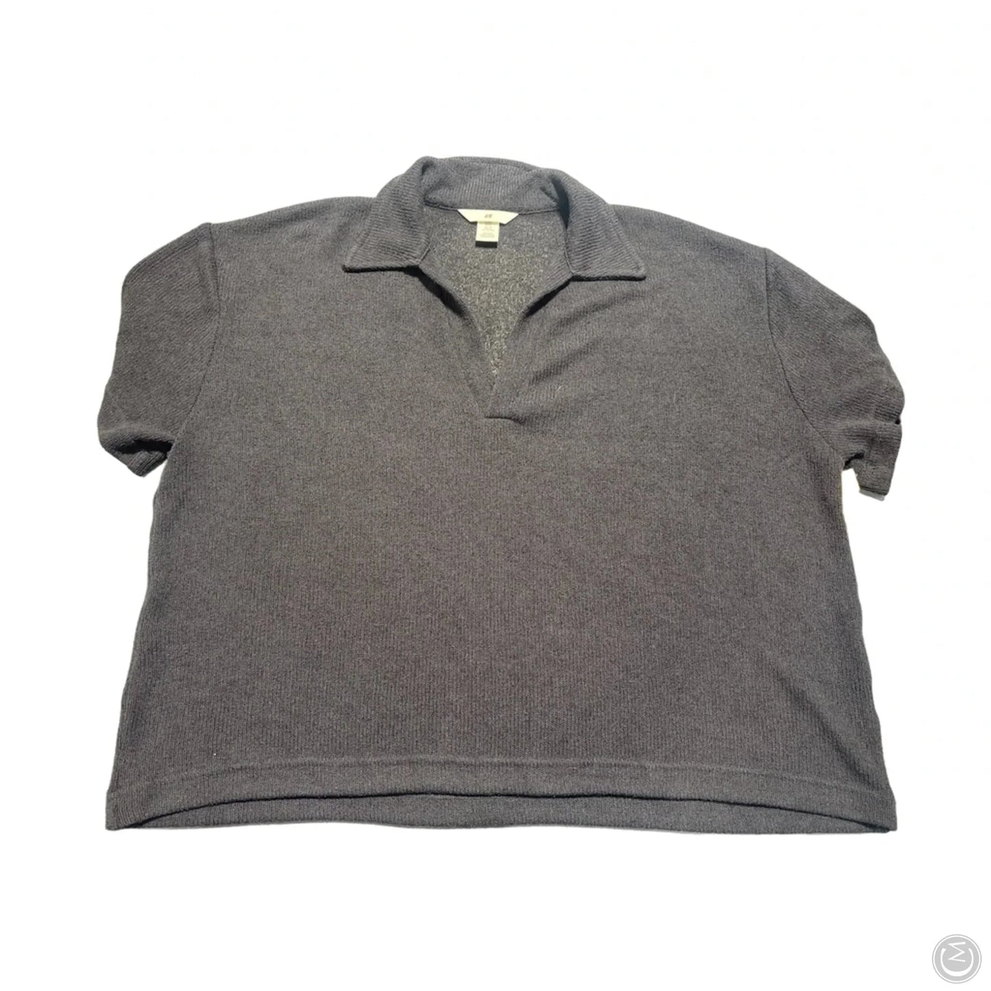 Top Short Sleeve By H&m In Grey, Size: Xl