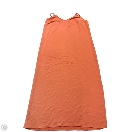 Dress Casual Midi By A New Day In Orange, Size: L