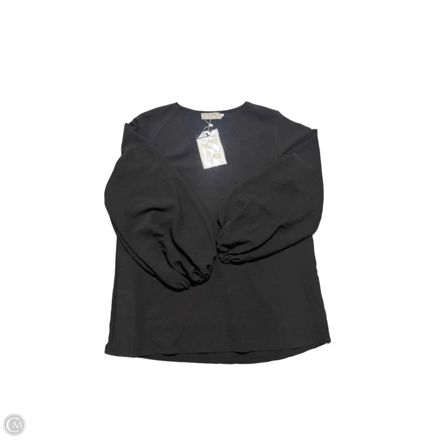 Top Long Sleeve By Cmc In Black, Size: L