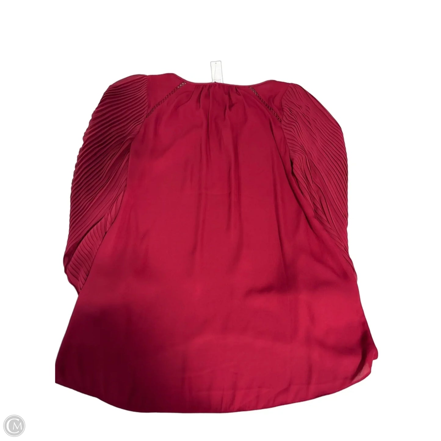 Top Long Sleeve By White House Black Market In Red, Size: L