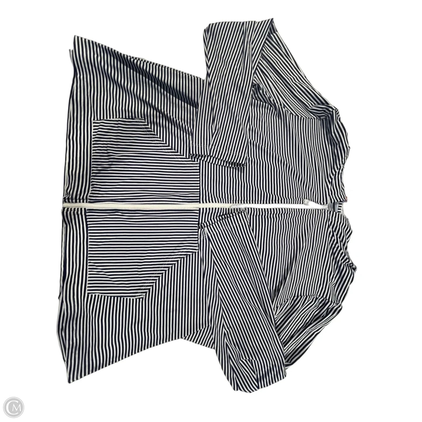Top Long Sleeve By Lands End In Striped Pattern, Size: 3x