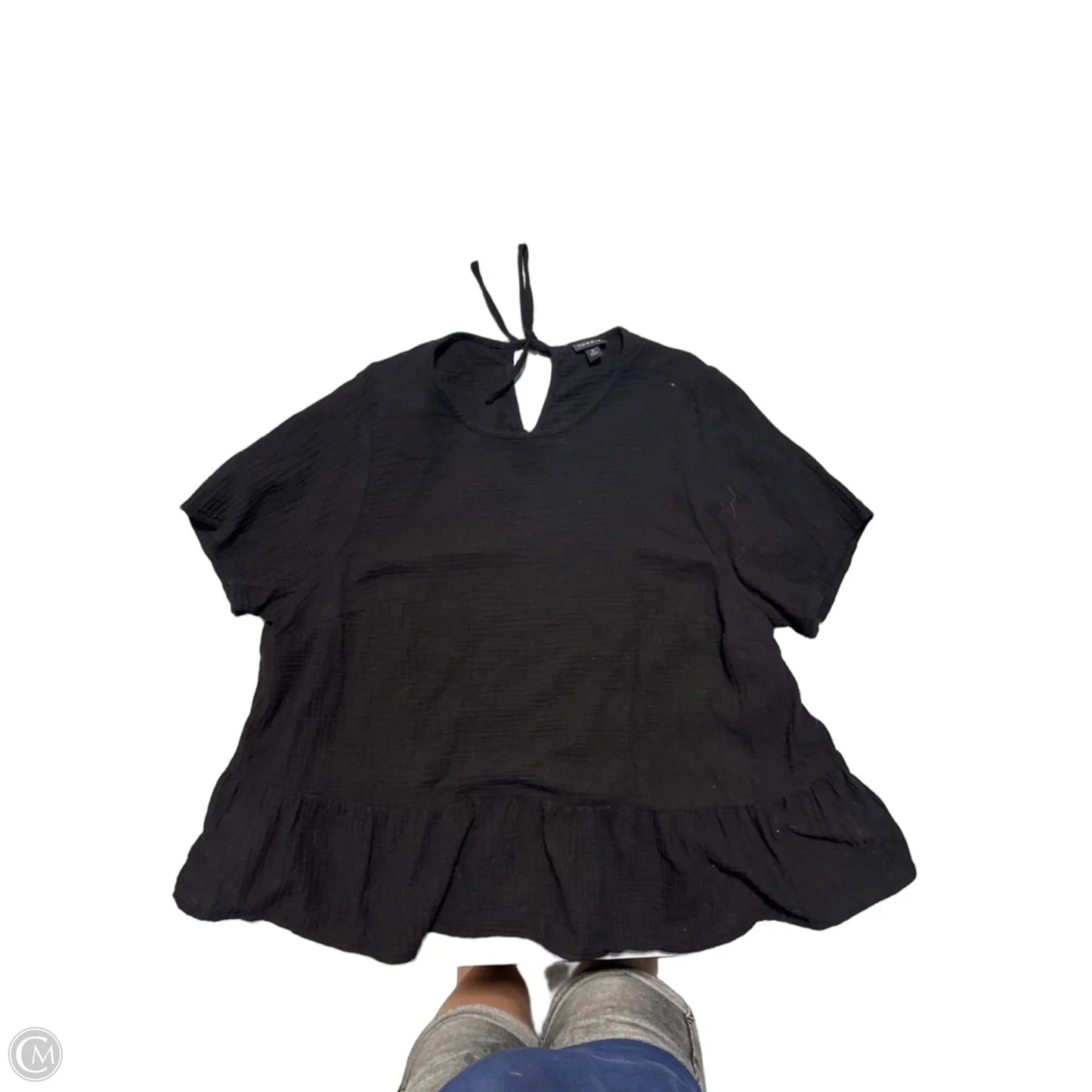 Top Short Sleeve By Torrid In Black, Size: XXL