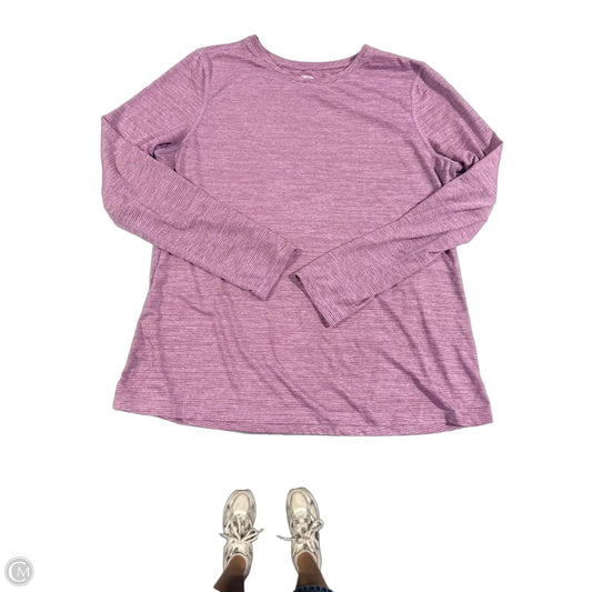 Top Long Sleeve By Athletic Works In Purple, Size: L