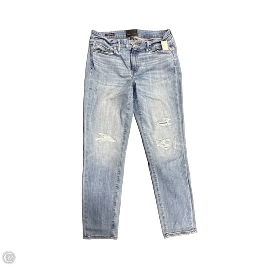 Jeans Straight By White House Black Market In Blue Denim, Size: 4