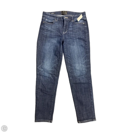 Jeans Straight By White House Black Market In Blue Denim, Size: 4