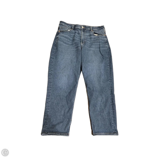 Jeans Straight By American Eagle In Blue Denim, Size: 14