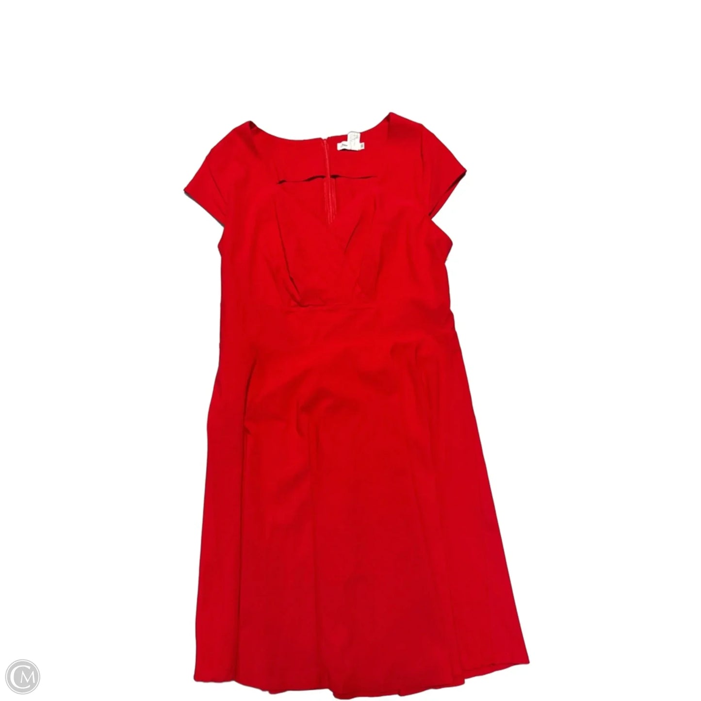Dress Casual Midi By Cme In Red, Size: 3x