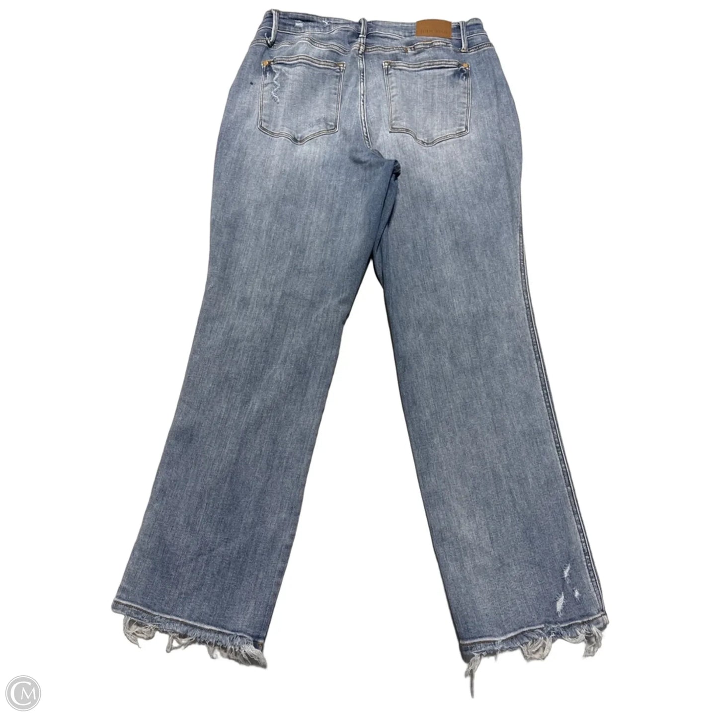 Jeans Straight By Judy Blue In Blue Denim, Size: 16