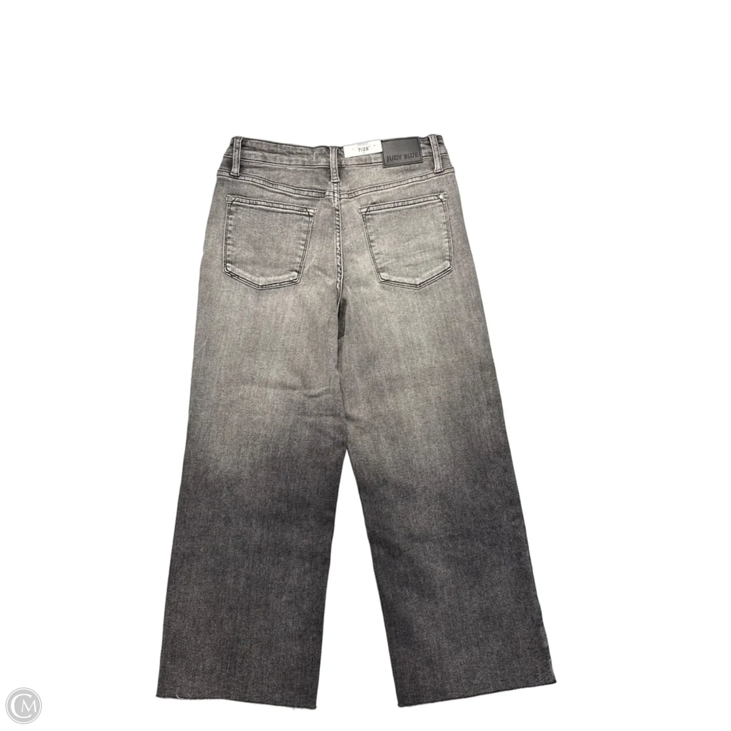 Jeans Wide Leg By Judy Blue In Grey Denim, Size: 6
