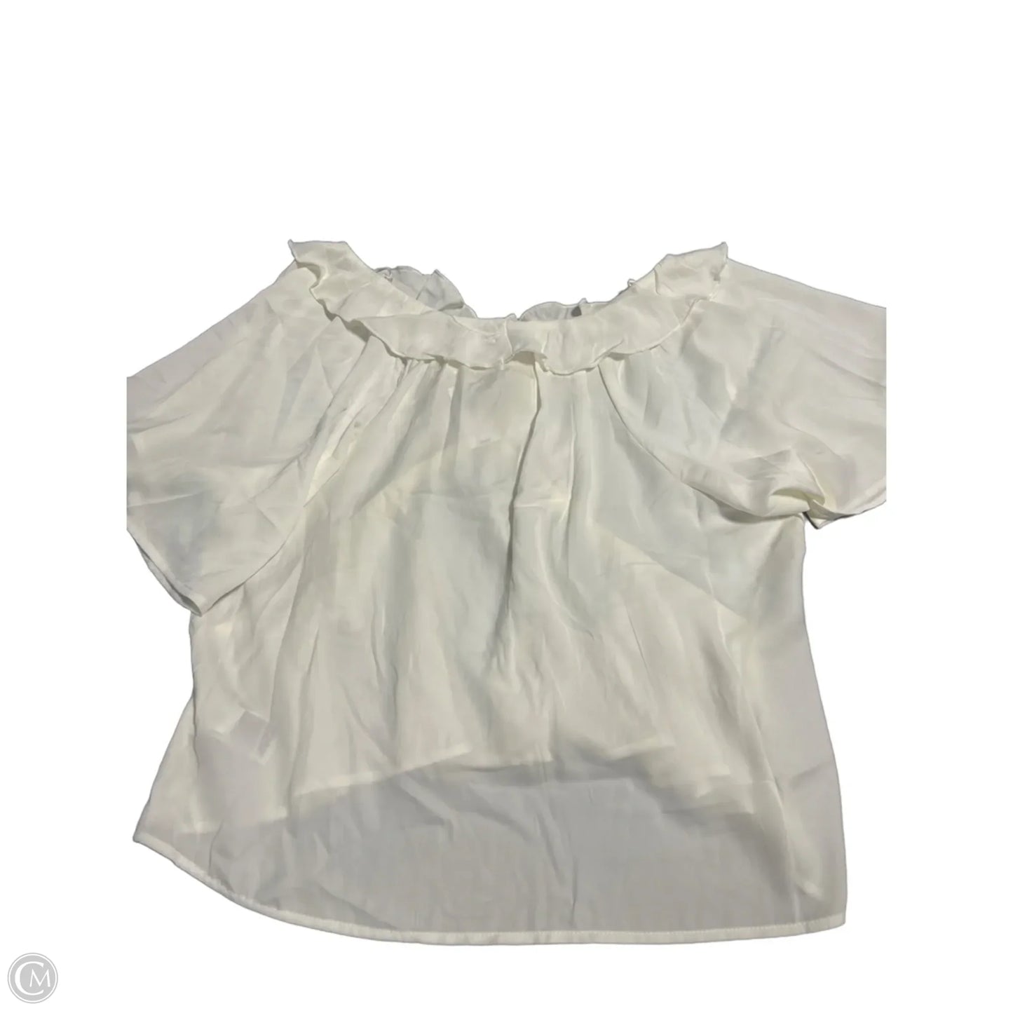 Top Short Sleeve By Old Navy In Cream, Size: L