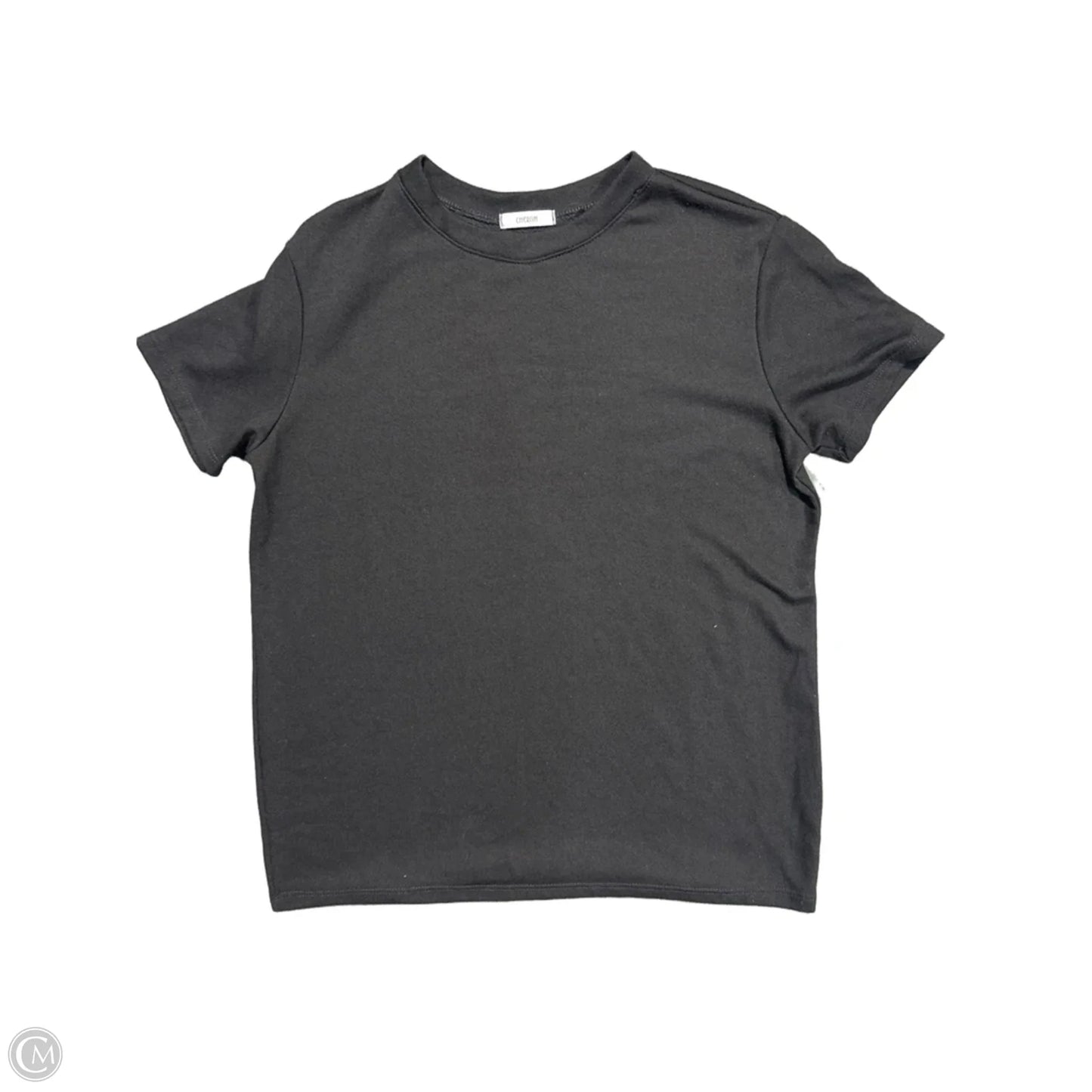 Top Short Sleeve Basic By Cherish In Black, Size: M