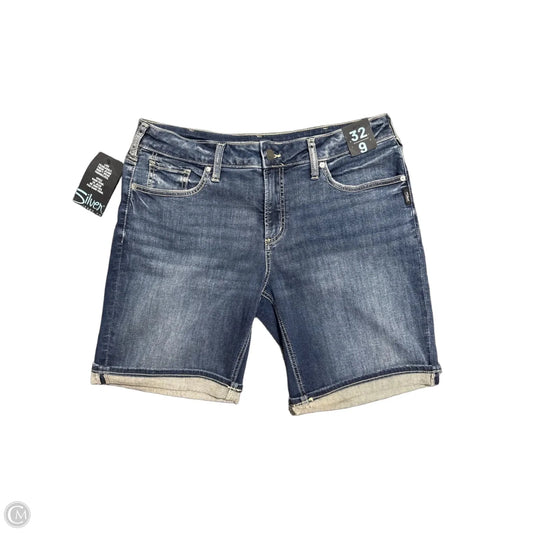 Shorts By Silver In Blue Denim, Size: 14
