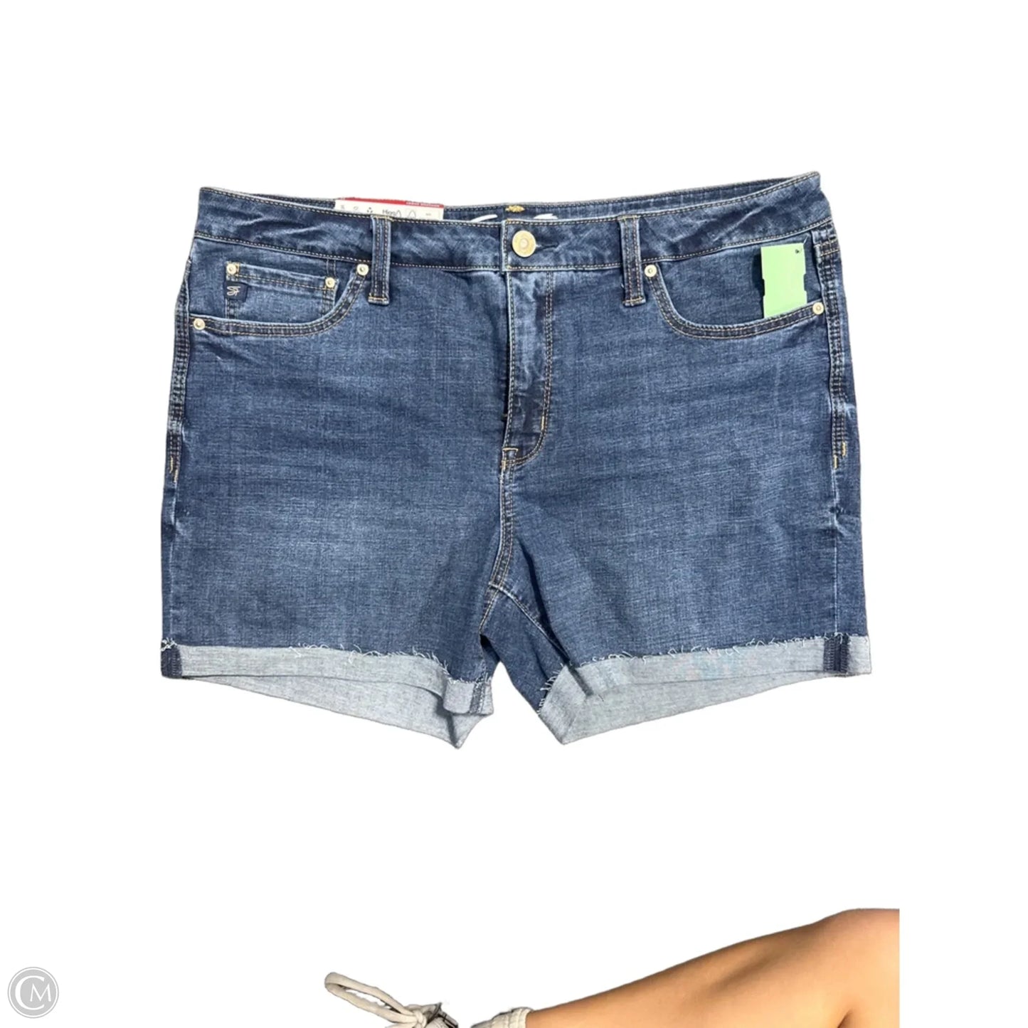 Shorts By Seven 7 In Blue Denim, Size: 14