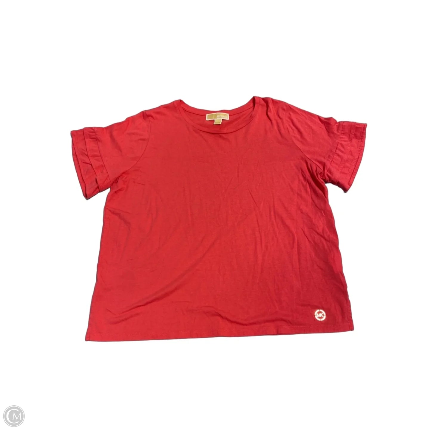 Top Short Sleeve By Michael By Michael Kors In Red, Size: Xl