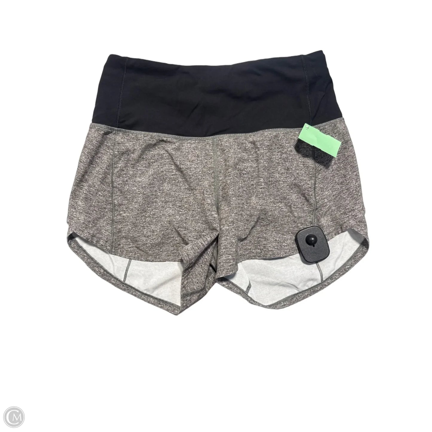 Athletic Shorts By Lululemon In Black & Grey, Size: 2