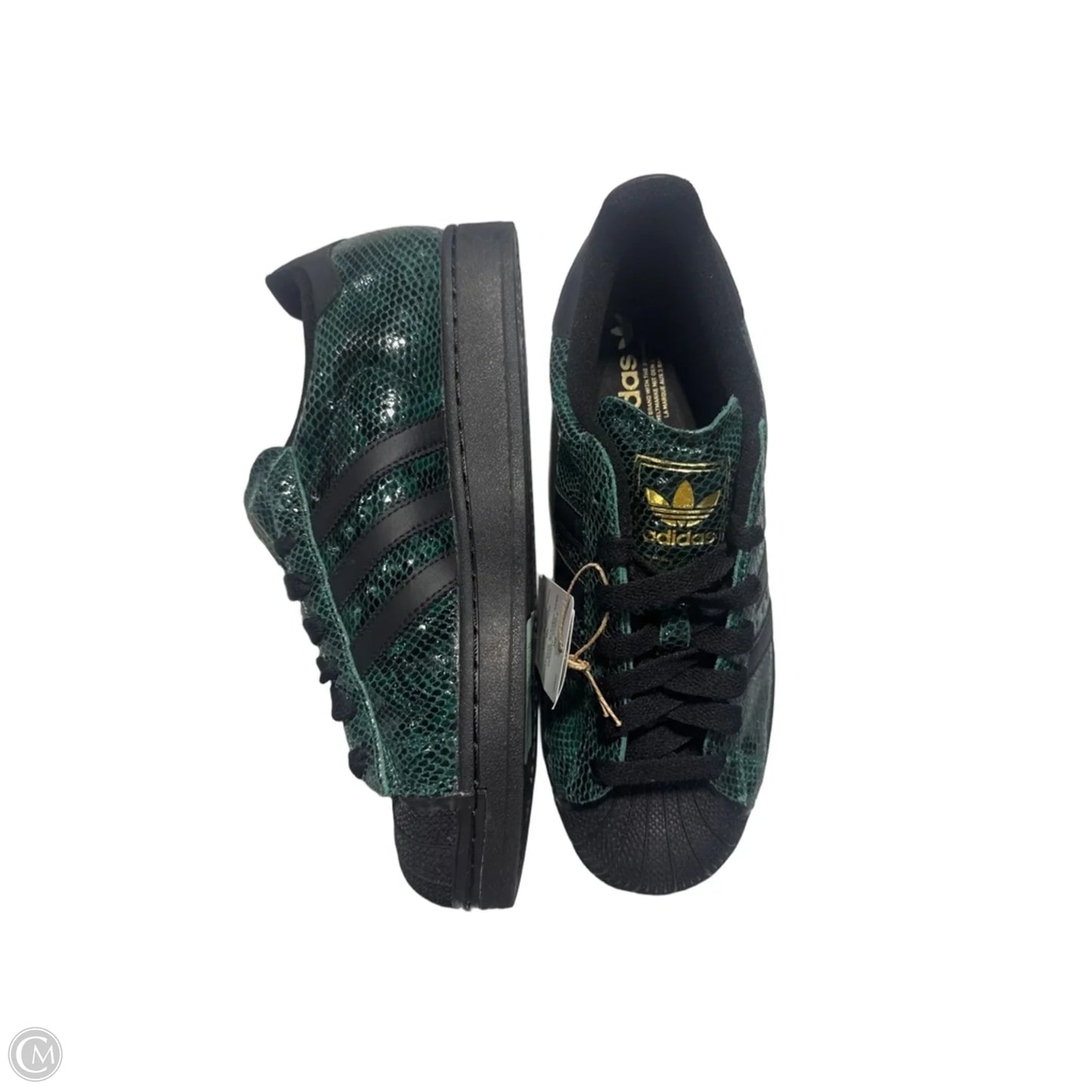 Shoes Sneakers By Adidas In Black & Green, Size: 9.5