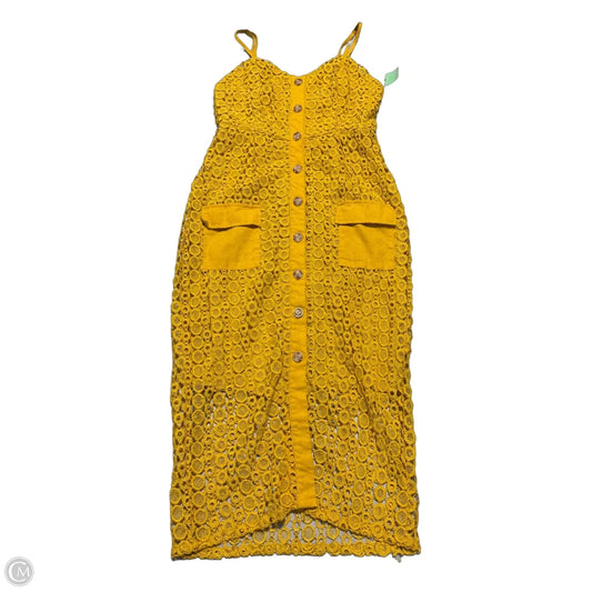 Dress Casual Maxi By Cmc In Yellow, Size: M