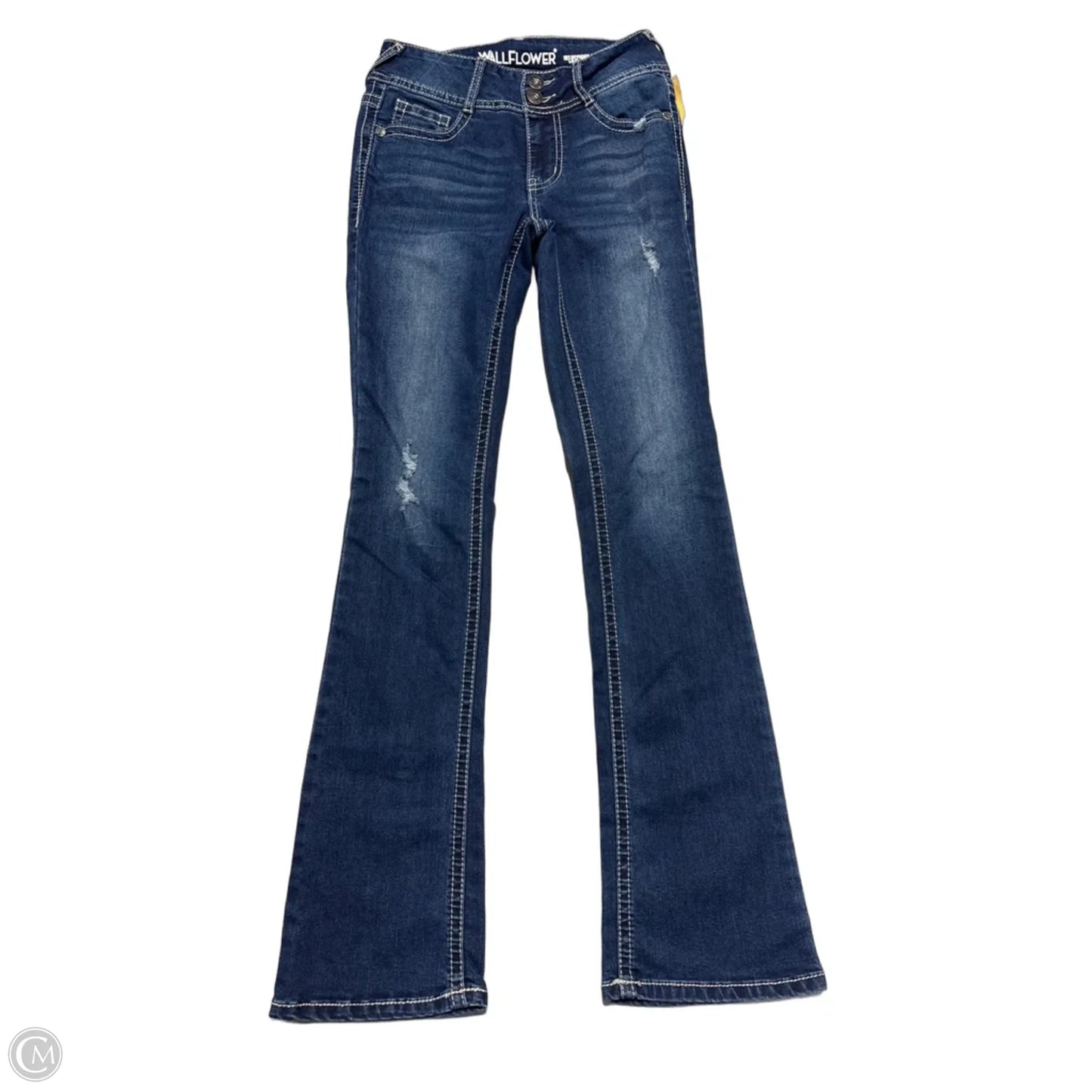 Jeans Boot Cut By Wallflower In Blue Denim, Size: 24