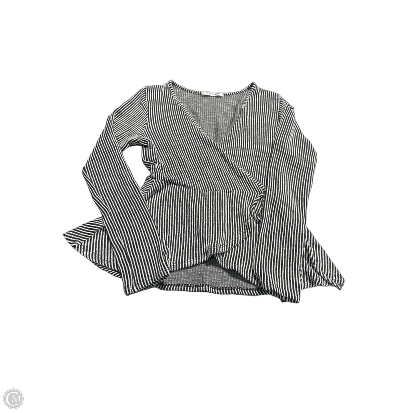 Top Long Sleeve Basic By Caution To The Wind In Black & White, Size: S