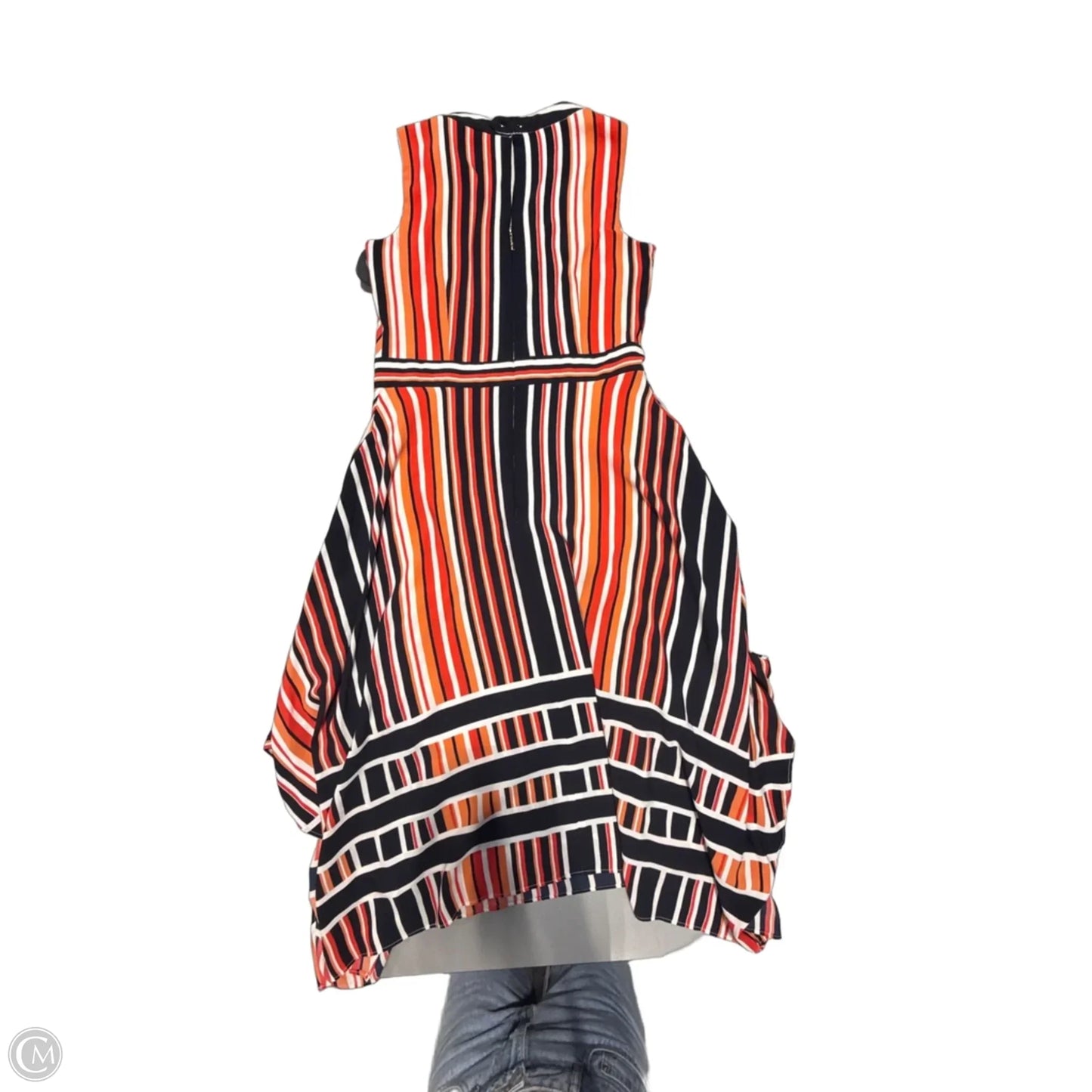 Dress Designer By Karl Lagerfeld In Orange & Red, Size: 6
