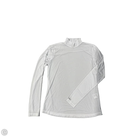 Athletic Top Long Sleeve Collar By Jamie Sadock In White, Size: M