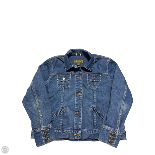Jacket Denim By Eddie Bauer In Blue Denim, Size: Xl