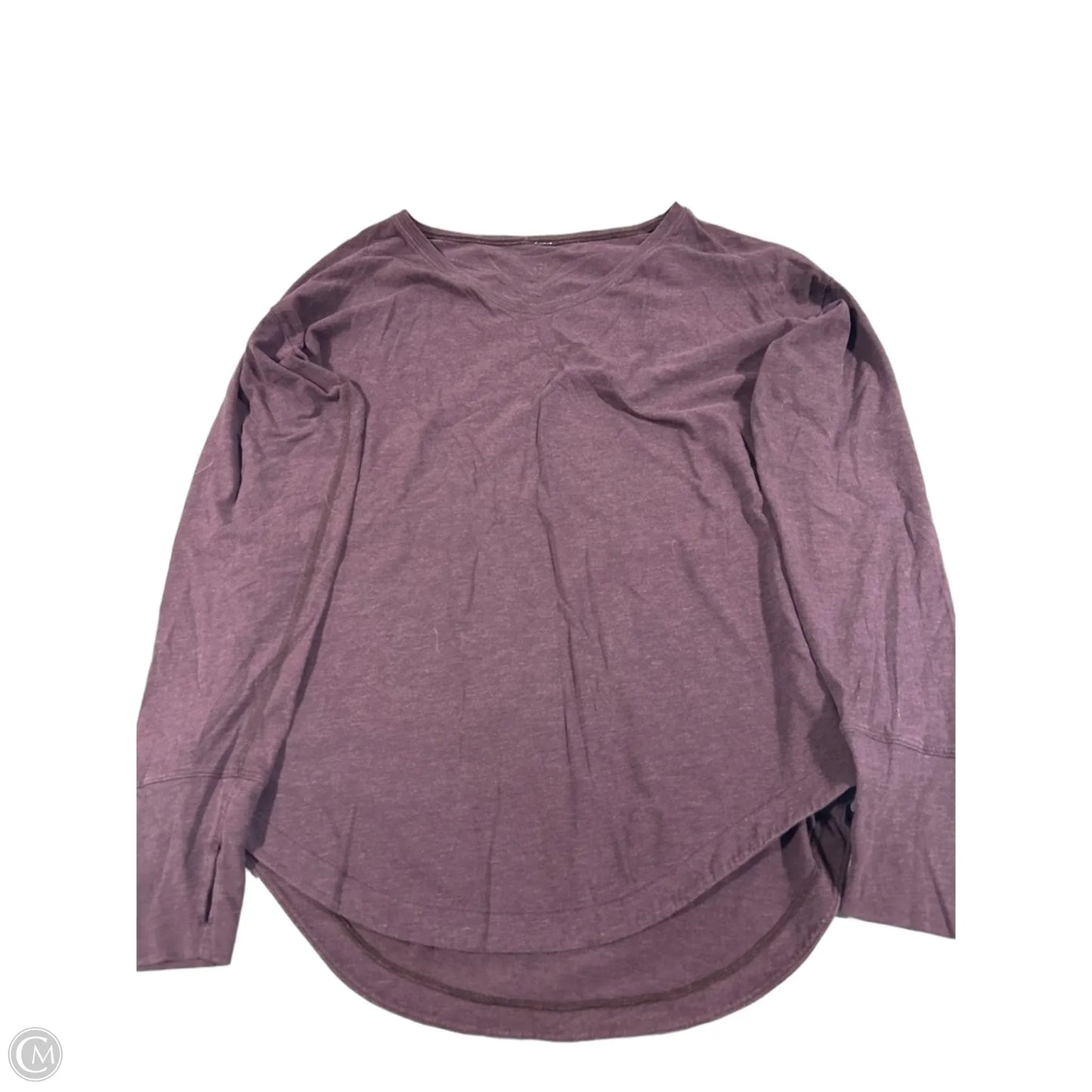 Top Long Sleeve By Lululemon In Purple, Size: 10