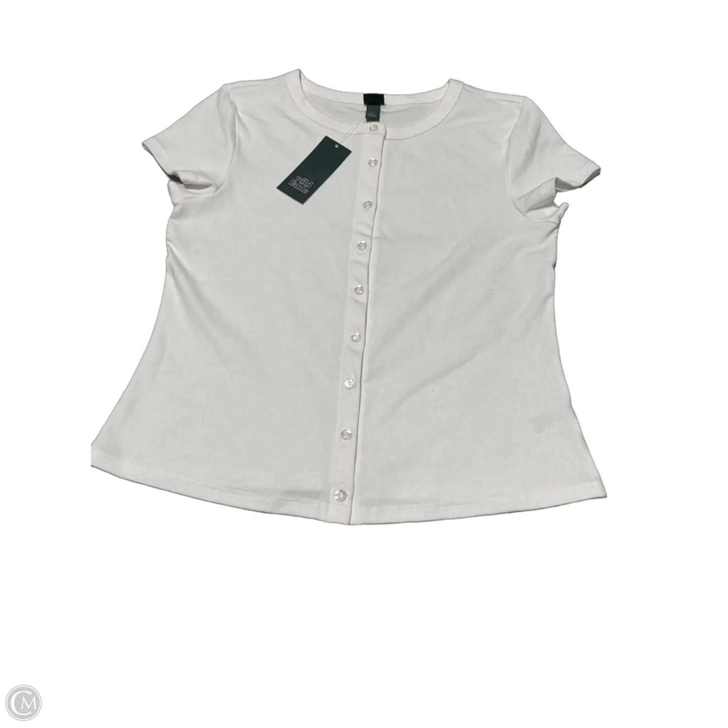 Top Short Sleeve By Wild Fable In White, Size: L