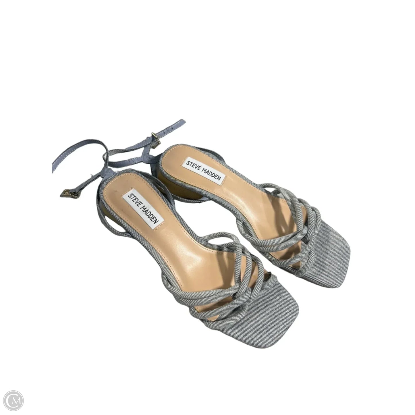 Shoes Heels Block By Steve Madden In Blue, Size: 8