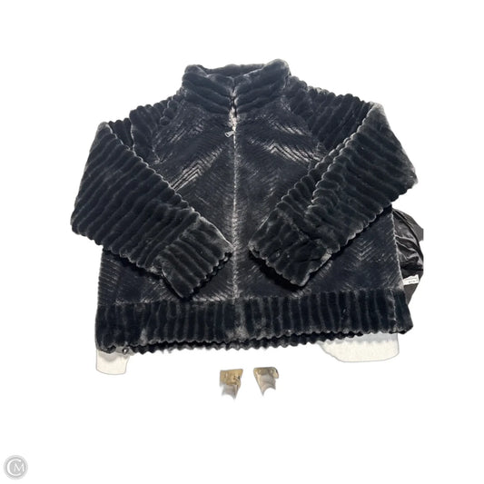 Jacket Faux Fur & Sherpa By Bernardo In Black, Size: 3x