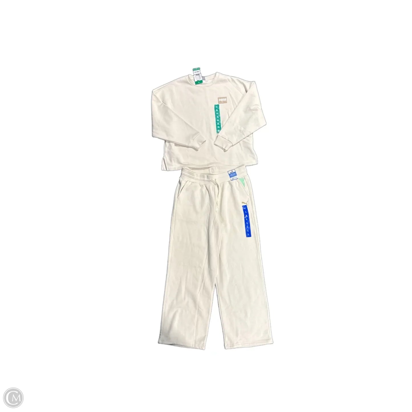 Pants Set 2pc By Puma In Tan, Size: L