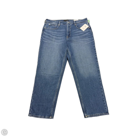 Jeans Straight By Free Assembly In Blue Denim, Size: 16