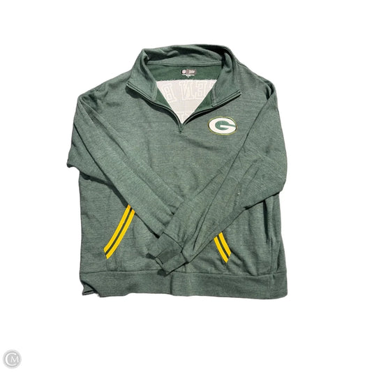 Top Long Sleeve By Nfl In Green, Size: 2x