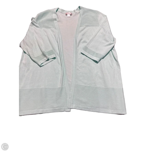 Cardigan By Cj Banks In Teal, Size: 3x