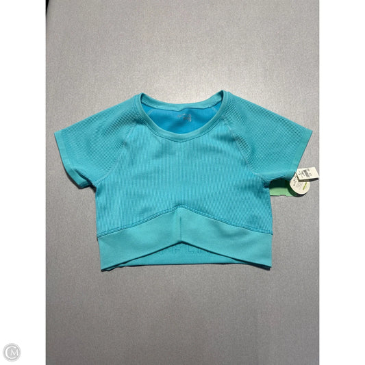 Athletic Top Short Sleeve By Offline In Blue, Size: S