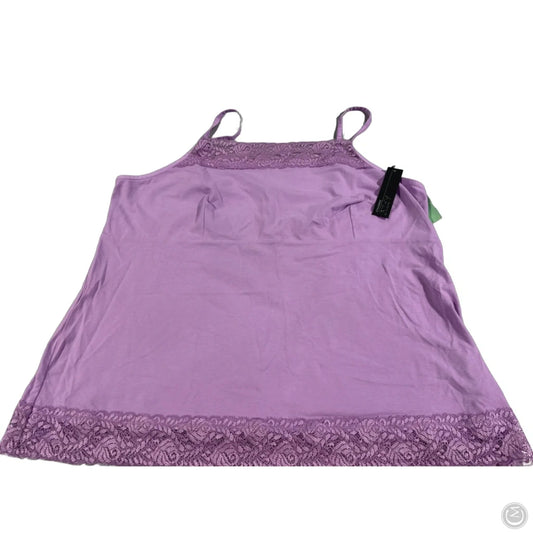 Tank Top By Apt 9 In Purple, Size: 2x