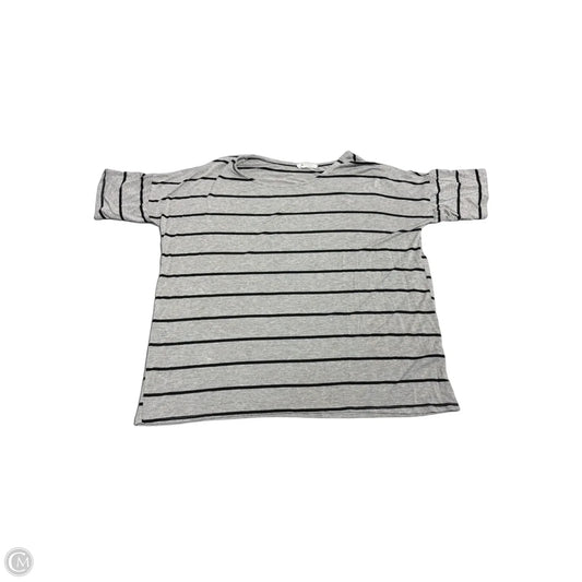 Top 3/4 Sleeve By Bombom In Grey, Size: M