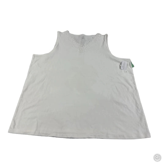 Tank Top By Cj Banks In White, Size: 3x