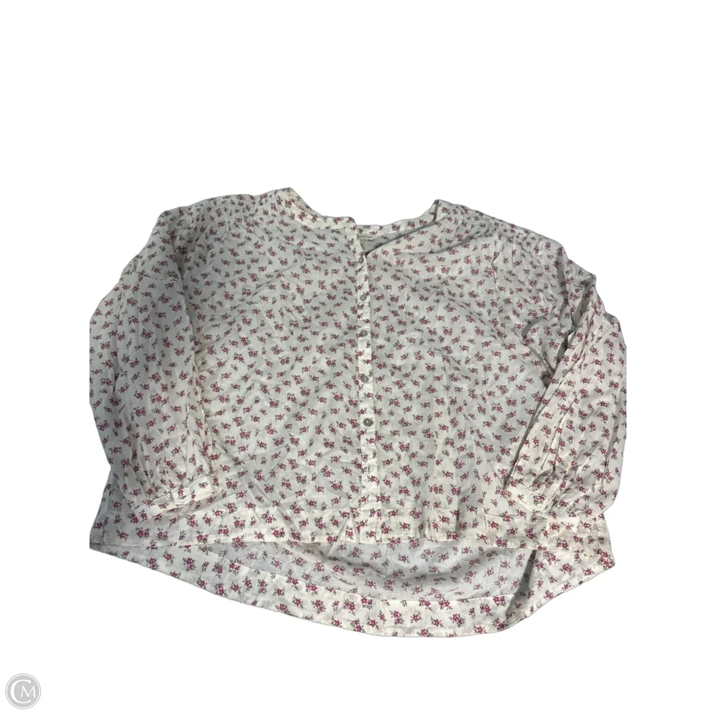 Top Long Sleeve By Lucky Brand In Cream, Size: L
