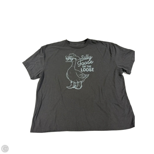 Top Short Sleeve By Cmc In Black, Size: Xl